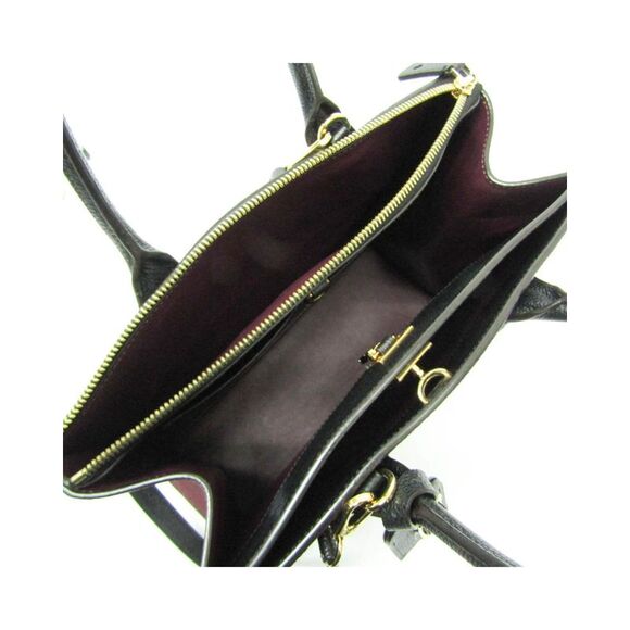 Pre Loved Louis Vuitton Lockme II Handbag BurgundyBlack Women - Picture 3 of 8